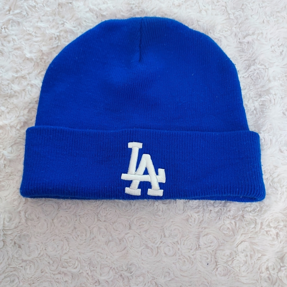 Los Angeles Dodgers Baseball Royal blue knit beanie Winter Pantone MLB